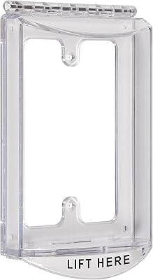 Couvercle de protection polyvalent en polycarbonate transparent avec plaque de montage de safety