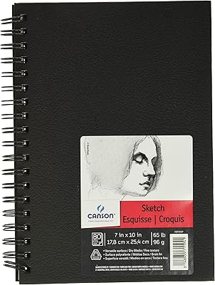 Carnet de croquis au crayon et au fusain canson artist series, sans acide