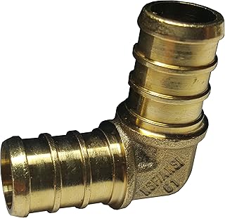 Raccords à sertir coudés pex 25 pc/laiton / 0,75 pouce
