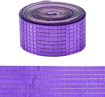 Hand maker 4000pcs carreaux de mosaïque auto-adhésifs verre carrés violets