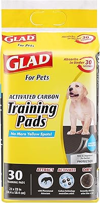 Glad 4 pets coussinets de dressage pour chiots au charbon noir