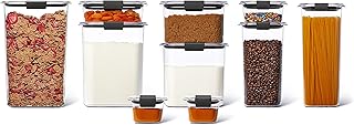 Récipient hermétique pour aliments et légumes rubbermaid plastique sans bpa ensemble de 10