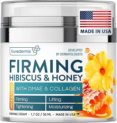 Crème raffermissante à l'hibiscus et au miel nuvadermis - crème raffermissante pour la peau - réduit les ridules - lifte et hydrate la peau avec du collagène naturel et du dmae - fabriquée aux états-unis, pot de 1,7 oz. Diaytar Sénégal : Parce que chaque FCFA compte