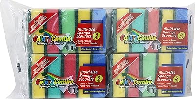 Éponge de nettoyage super spongex [paquet de 20] | éponge à vaisselle arc-en-ciel