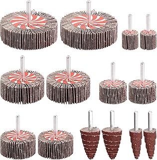 Kedic kit assorti de 14 pièces 80 roues avec roue de polissage