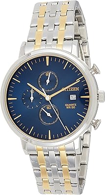 Montre décontractée citizen pour homme, analogique, acier inoxydable - an3614-54l