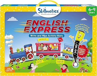 Jeu éducatif english express pour 6-9 ans, multicolore, skillmatics, skill 20eeb