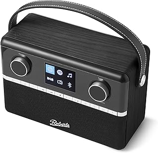 Radio intelligente roberts black avec fm/dab/dap plus/bluetooth/radio internet/lecteur de musique/spotify - noir