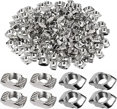 Écrous en t en acier au carbone nickelé pour profilé en aluminium 100