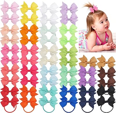 Did 50pcs 5,1 cm rubans tressés en soie bandes de cheveux élastiques attaches de cheveux accessoires de cheveux pour bébés filles filles en bas âge par paires. Diaytar Sénégal : Qualité garantie, prix imbattables, livraison rapide