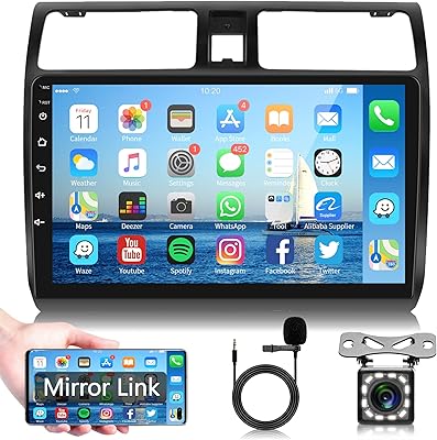Autoradio android pour suzuki swift 2005-2010, écran tactile 10,1 pouces avec gps bluetooth