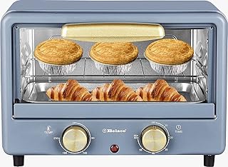 Bellaco bto-1010l mini four grille-pain rétro 10 l four de cuisson et de cuisson portable 750 w minuterie de 60 minutes 100-230 degrés en acier inoxydable avec plaque de cuisson à tube chauffant et grille. Diaytar : Votre shopping, nos meilleurs prix