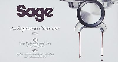 Comprimés de nettoyage pour cafetière expresso sag sec250 (8 pièces)