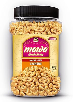 Noix de cajou grillées et salées mawa | snack croustillant de qualité supérieure | pot en plastique de 500 g. Diaytar : Votre shopping, nos meilleurs prix