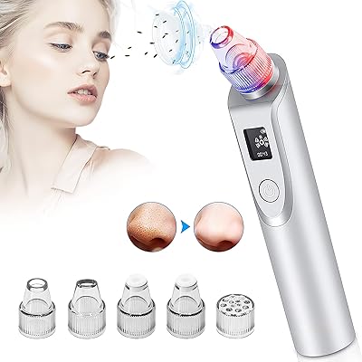 Arnis facial blackhead remover, aspirateur pour pores du visage, affichage led, 5 puissances