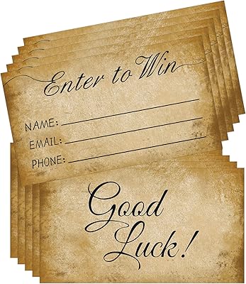 300 cartes de tombola pour gagner - cartes de formulaire d'inscription de 3,5