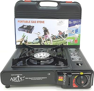 Réchaud de camping à gaz portable artec pour pique-niques en plein air