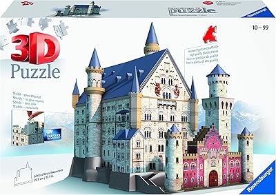 Puzzle 3d ravensburger neuschwanstein pour enfants et adultes 216 pièces - la technologie
