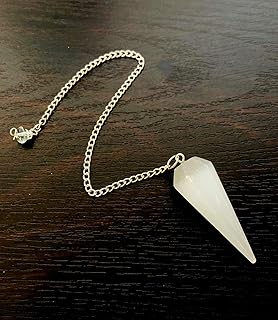 Pendule crystalmiracle puissant cristal de sélénite guérison reiki feng shui cadeau énergétique fait