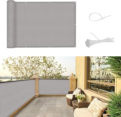 Sunnyguard bis brise-vue pour balcon et jardin, résistant aux uv, étanche avec attaches