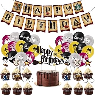 Kit de fournitures de fête d'anniversaire jorneb, 52 pièces de fournitures de fête