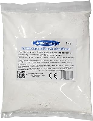Plâtre moulé britannique premium mold master, 1 kg, blanc, 20 x 15 x