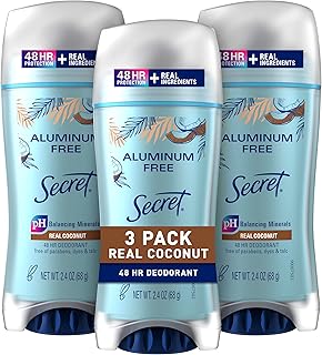 Déodorant secret sans aluminium pour femme - noix de coco 2,4 oz