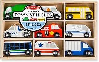 Ensemble de voitures de ville en bois melissa & doug