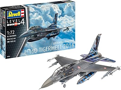 Revel 03844 lockheed martin f-16d tiger dead 2014 kit de modèle en plastique