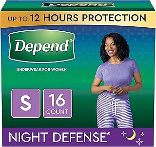 Sous-vêtements pour incontinence depend pour femmes jetables petit blush 16 pièces