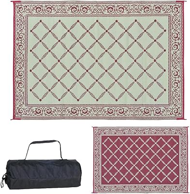 116095 tapis réversible pour terrasse extérieure 18 m x 28 m tapis