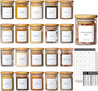Ensemble de pots en verre laramide, paquet de 20, 70,9 g, pots à
