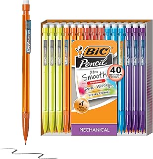 Stylo à pointe fine bic extra smooth bright edition, noir, 0,7 mm, 40