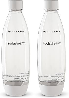 Bouteilles d'eau gazeuse réutilisables blanches originales sodastream 1 litre sans bpa