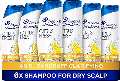 Head & shoulders shampoing frais aux agrumes pour cheveux gras, paquet de 6