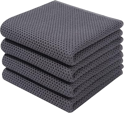Torchons de cuisine tissés homaxi 100 % coton, serviette de nettoyage ultra douce