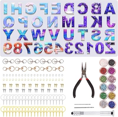 Ensemble de moules et d'outils de moulage en résine delfino fabrication de bijoux