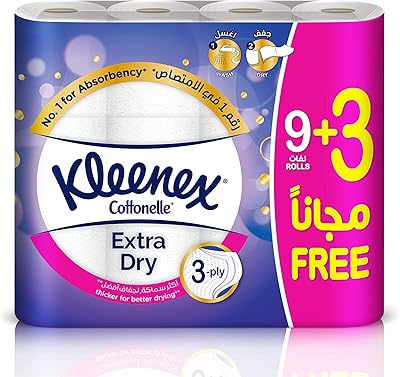 Enveloppements de bain extra secs kleenex, 160 feuilles x 3 épaisseurs