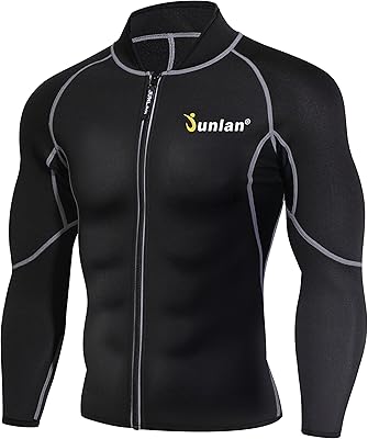 Hommes sueur néoprène perte de poids sauna costume chemise entraînement corps shaper gilet