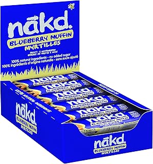 Barre à muffins aux bleuets nakd 35g 18/ct