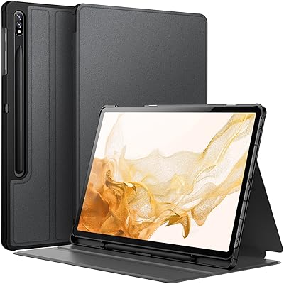 Jetech housse de protection pliable fine avec support pour stylet s pour samsung