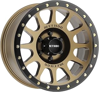 Jantes method race 305 nv method bronze/noir aspect droit 20x10" 6x5.5", déport 18