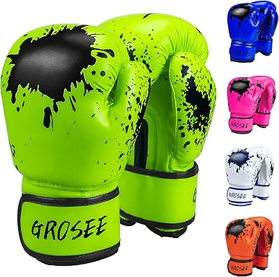 Gants de boxe pour enfants 6oz 226g gants d'entraînement pour jeunes, garçons
