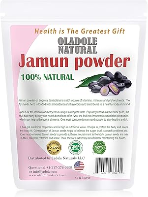 Poudre de jamun naturelle oladole 100% naturelle à base d'herbes biologiques 100g. Diaytar : Parce que bien acheter, c'est économiser
