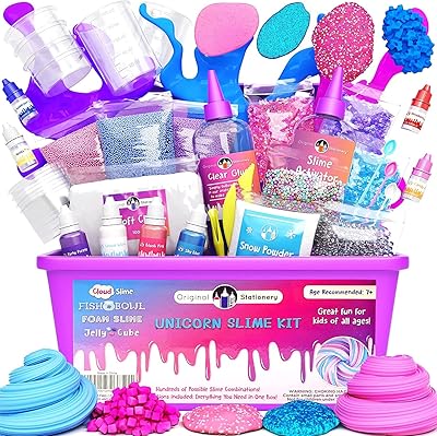 Kit de slime de licorne pour filles pour faire du [boîte tout-en-un]
