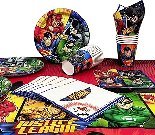 Fournitures de fête overshop justice league toutes les décorations super-héros pour anniversaire