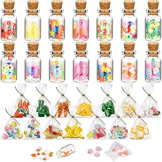 30 pièces pots de nourriture miniatures mignons pour maison de poupée bouteille en verre accessoires de maison de poupée miniature 1:12 accessoires de maison de poupée miniature nourriture pour adultes décorations de fête pour adolescents. Diaytar : Le discount intelligent pour consommateurs avisés