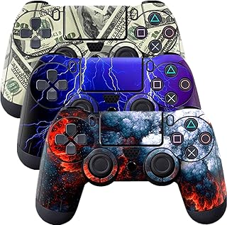 Autocollant en vinyle pour manette playstation 4, 3 pièces d'autocollants adhésifs pour manette