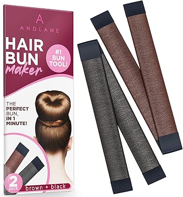 Pince à cheveux andline french twist twist pour femme (1 noire, 1 marron)