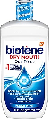 Rinçage de bouche à la biotine pour la bouche sèche, désodorisant et soulagement
